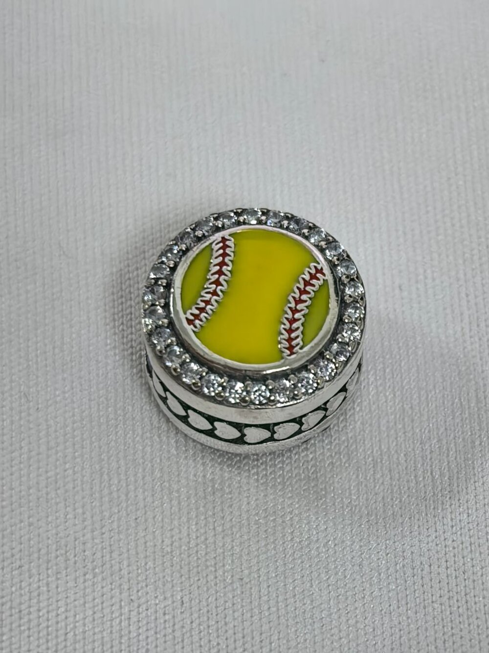 Pandora Engravable Baseball Exclusive Charm Pendant, S925 Silver Jewelry
